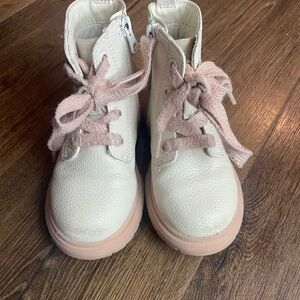 Cat & Jack Cream and Pink Kids' Boots